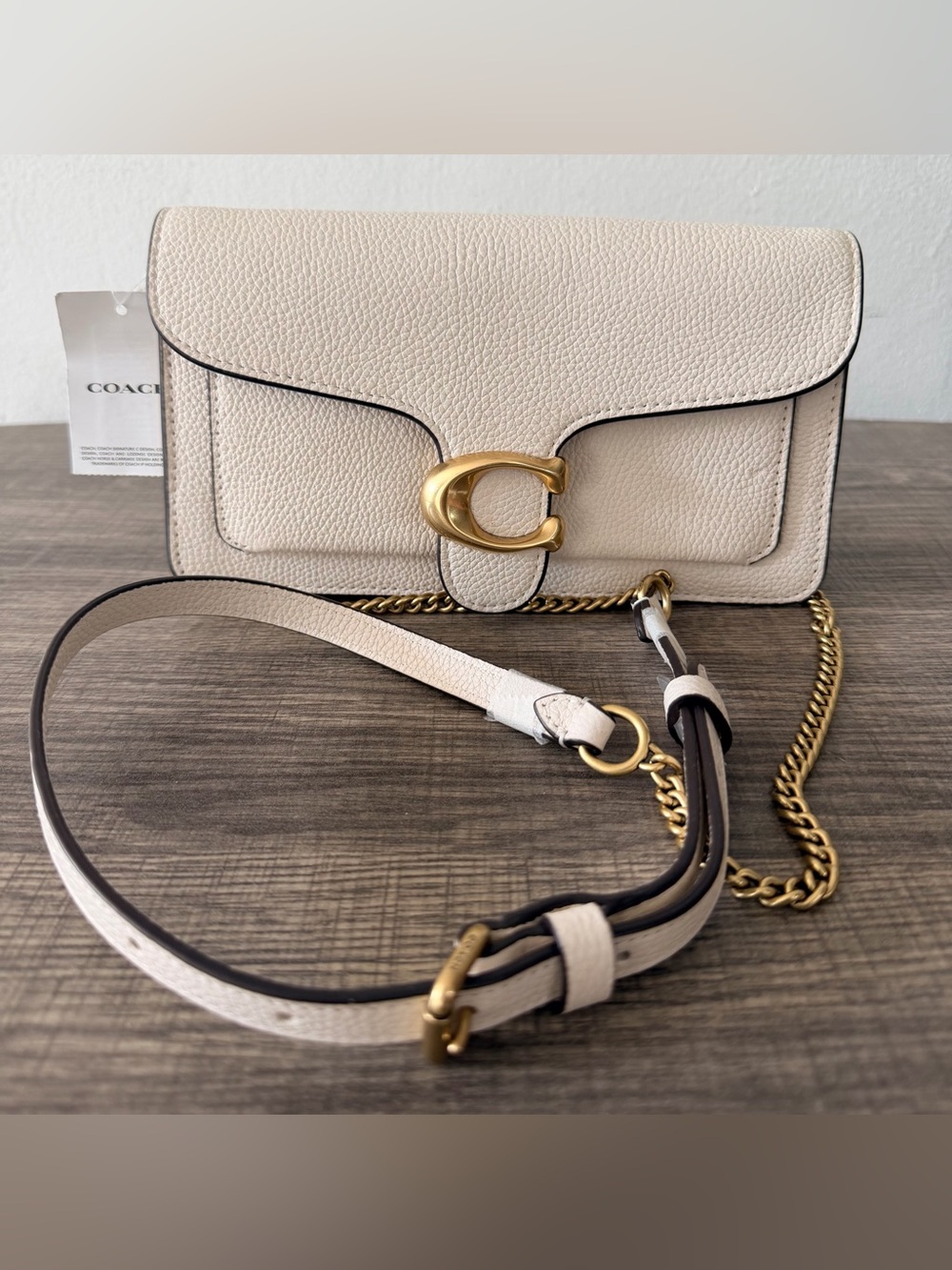 Authentic Coach-Tabby Chain Crossbody Bag 19
